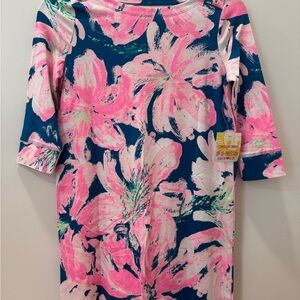 Lilly Pulitzer Pink and Blue Patterned Top